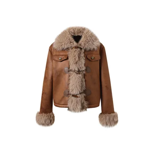 VKXOW Умбра Женские Бархатные Куртки