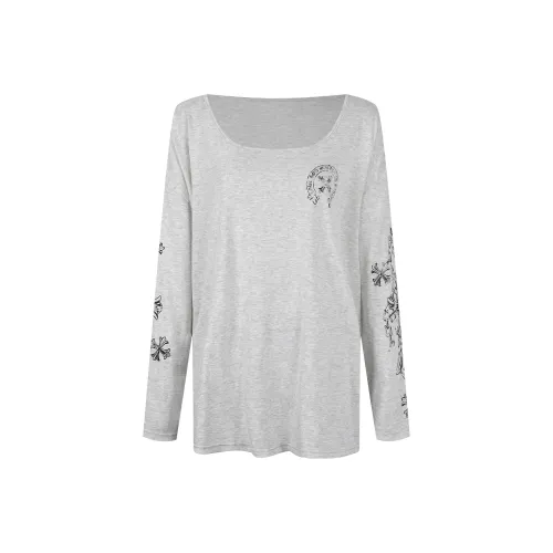 BSEVENI Светло-пшеничный серый Женские T-рубашки