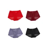 4 пачки - Красный + Бургунди + Светло-фиолетовый + Черный