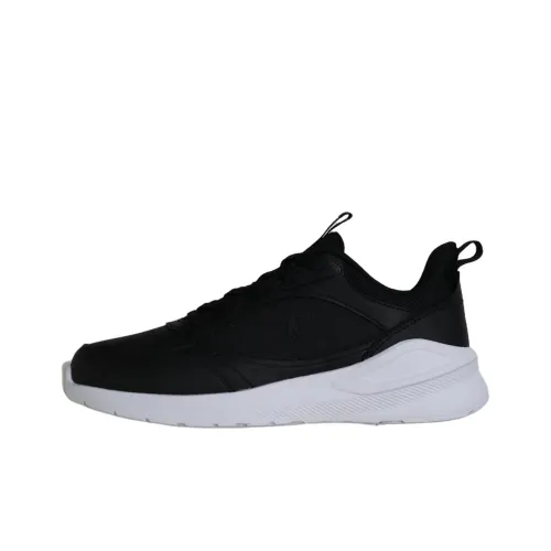 QIAODAN Slip-resistant Abrasion-resistant Low-top Training Shoes Women's Black White QIAODAN Противоскользящие Износостойкие Низкие Кроссовки для тренировок Женские Черный Белый