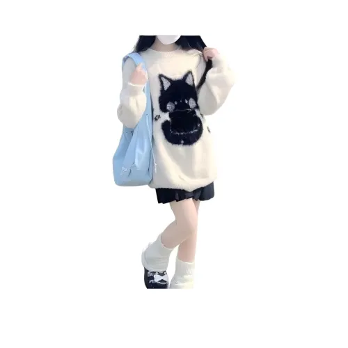 DEDY Белый Свитер Одиночная упаковка Женская трикотажная одежда