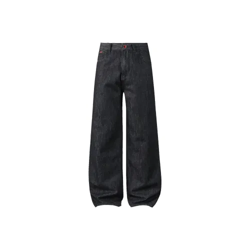 98SQUID Черный Золотой Унисекс Джинсы