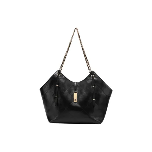 Monna Lisa Кожа Тоут Сумка Плечевая Сумка Женская Черная