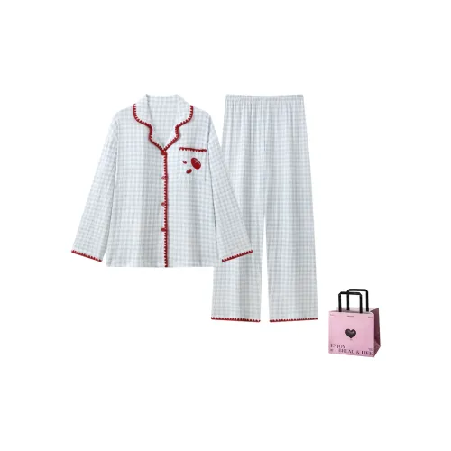 NATTY Стиль имиджа Наборы одежды [Сумка для покупок с сердцем] Женские Пижамные комплекты