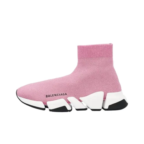 Balenciaga Speed High Топ Повседневная обувь Женская Розовая