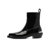 Черный глянцевый, кожа