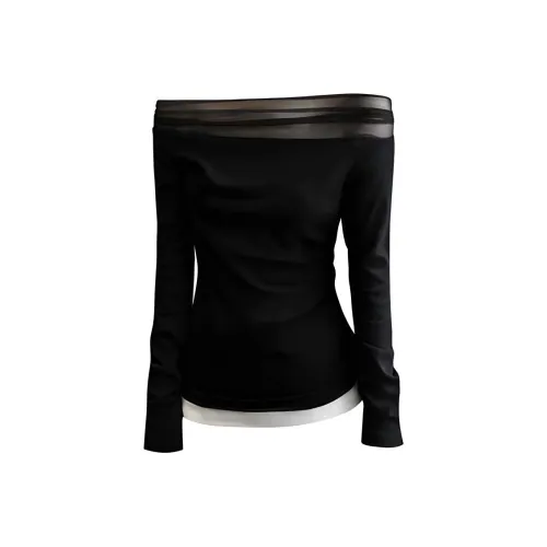 DOSOHEB Черные Женские T-рубашки