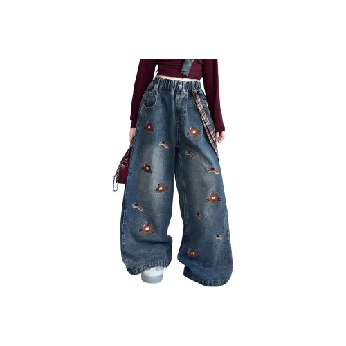 GOYN Повседневные Джинсы Весенние Осенние Синие Подростки