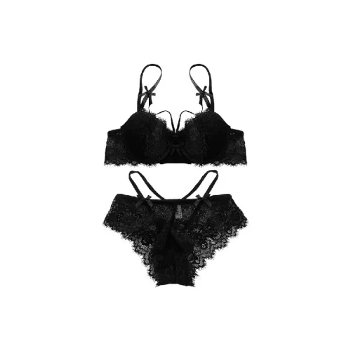 Meter Черный Женское нижнее белье Наборы