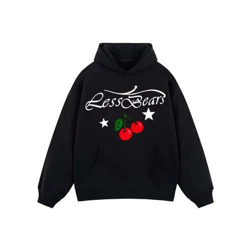LESS BEARS Черный Унисекс Свитшоты