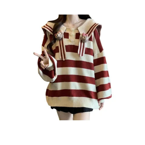 DEDY Красный свитер [Одиночная упаковка] Женская трикотажная одежда