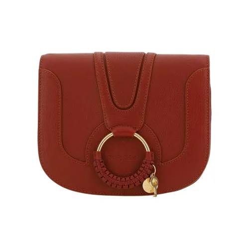See By Chloe Hana Рельефная кожа Козья Сумка через плечо Женская Красная