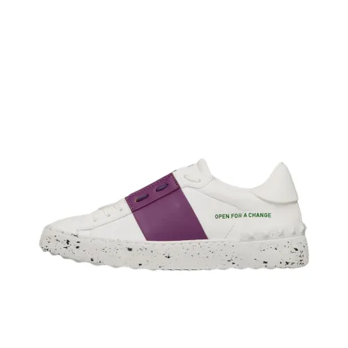 Valentino Открыто FOR Китайский Низкий Топ Стильные Скейтбординги Женские Белые Фиолетовые