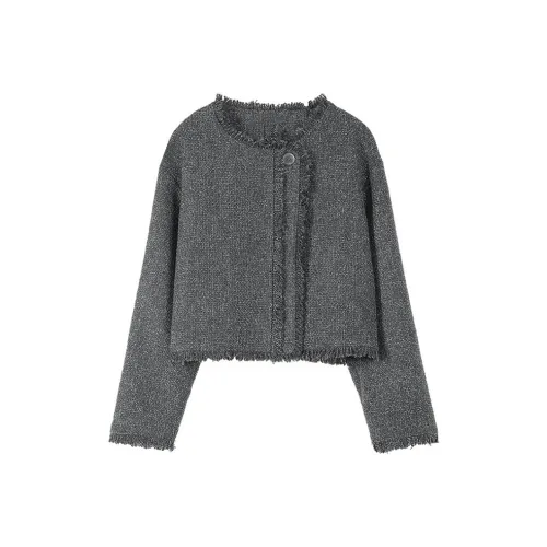 LUYOUYE Темно-серый Женский Куртка