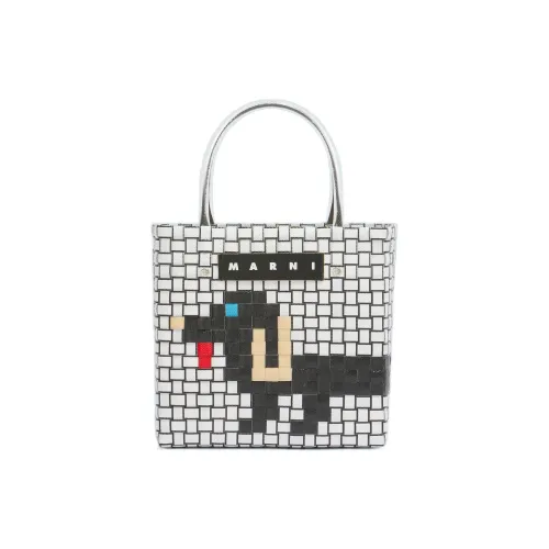 MARNI MARKET Полипропиленовая сумка-тоут сумка для покупок женская кремовая