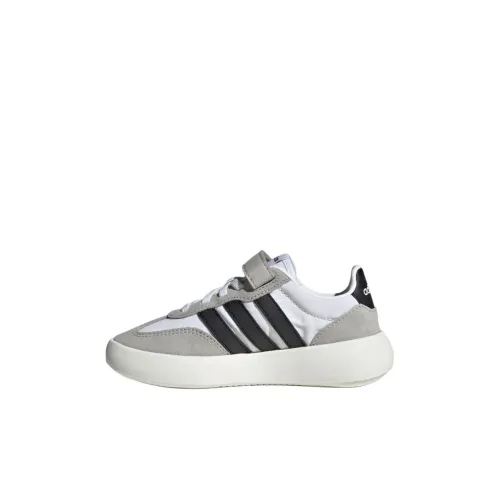 Adidas BARREDA DECODE Устойчивый к истиранию Низкий Топ Детские Скейтбординги Белый Серый для детей 3-7 лет