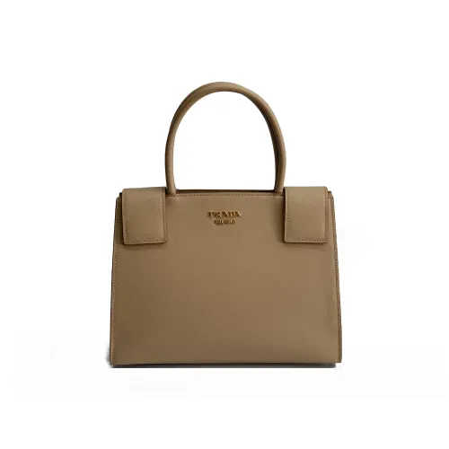 PRADA Коровья кожа Сумка Женская Молочно-чайный Нюдовый