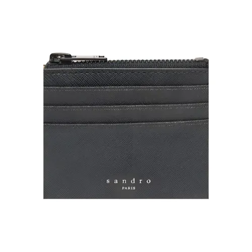 Sandro Кошелек из коровьей кожи мужской черный