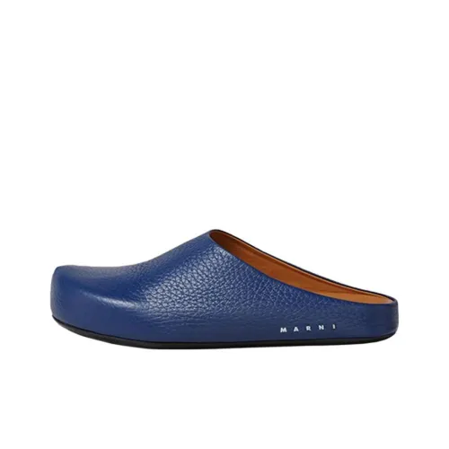 MARNI Резиновая подошва Домашние тапочки Мужской Синий