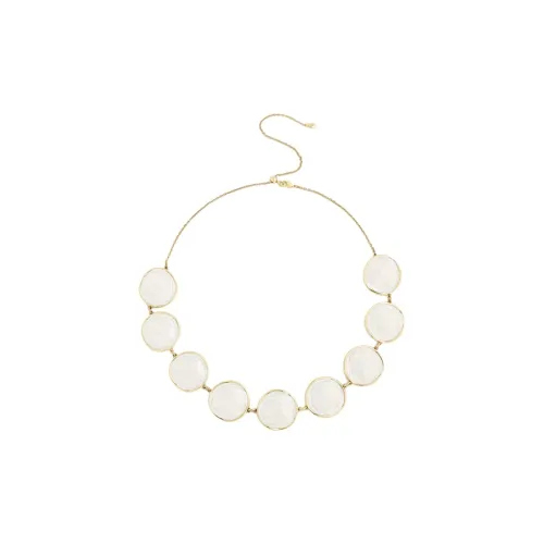 Retro Chic Brass Gold Plated Эмаль Craft Ripple Necklace Women's