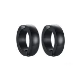 Серьги с зажимом черного цвета