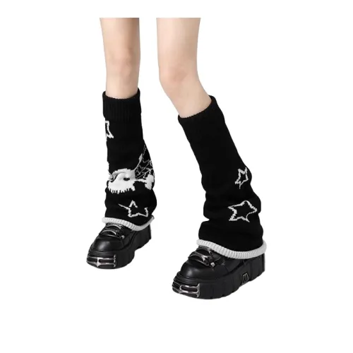 MILING Черные Женские Носки MID до икры