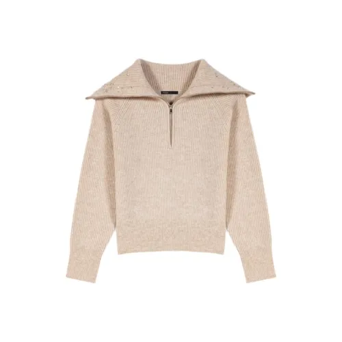 Maje Бежевый Желтый Женские Свитера