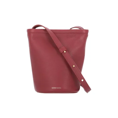 MANSUR GAVRIEL Телячья кожа Ведрообразные сумки Сумки через плечо Сумка через плечо Женская Красная