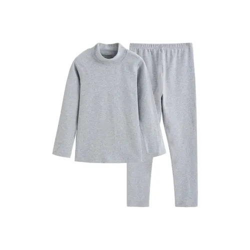 Euv Осенний Зимний Комплект с высоким воротником комплект из двух предметов универсальный однотонный для детей