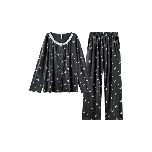 Q'NIANMA Осенний и Зимний Комплект Пижам для Женщин