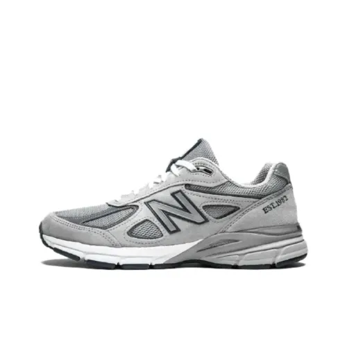 New Balance NB 990 V4 Дышащие Беговые Кроссовки Унисекс Серые