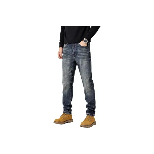 ZENGZHI Джинсы Облегающий крой Прямой крой Унисекс