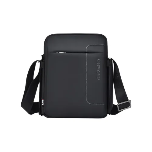 SEPTWOLVES Oxford Сумка через плечо Сумка на плечо Большая мужская Черная