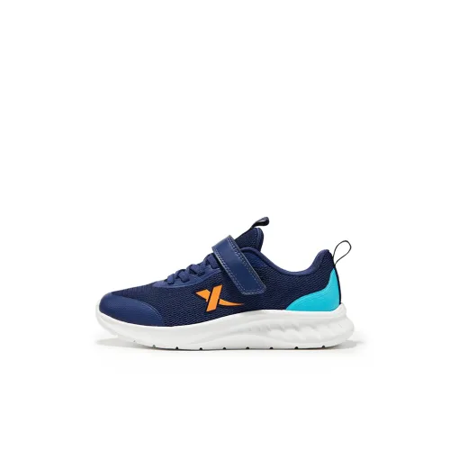 XTEP Амортизация Износостойкие Низкие Кроссовки для Бега Темно-Синий Синий Детский