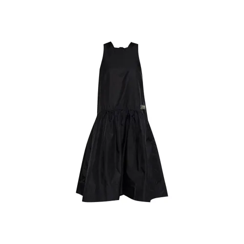 GANNI Без рукавов Платье Женское Черное