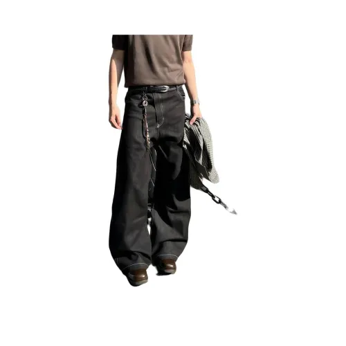 LEONBINNO Черные Унисекс Джинсы