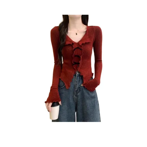 DEDY Красный Женский Трикотаж