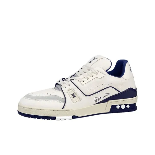 LOUIS VUITTON Тренер Low Топ Скейтборд Кроссовки Мужские Белые