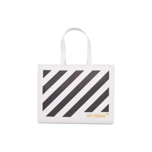 Off Белый Кожа Сумка Унисекс Белый Черный