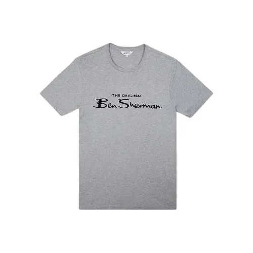 BEN SHERMAN Серый Мужской T-Рубашки