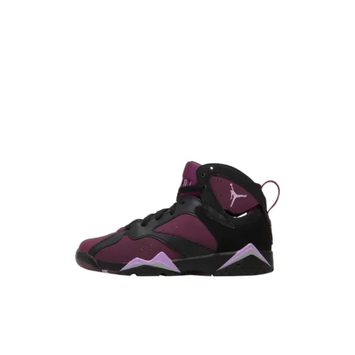 Jordan Air JORDAN 7 High Топ Баскетбольные кроссовки Фиолетово-черный Детский