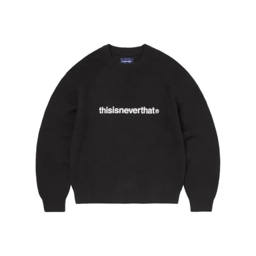 Thisisneverthat FW25 T Логотип KNIT Свитер Черный Свитер Унисекс