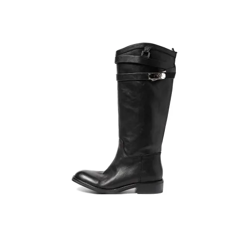 AIQINISHA Колено Высокие сапоги 4 см Женские