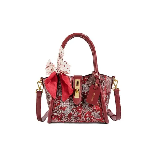 CAEISL KCIEL ПУ (полиуретан) Сумка Стандартная Женская Вышивка Красная