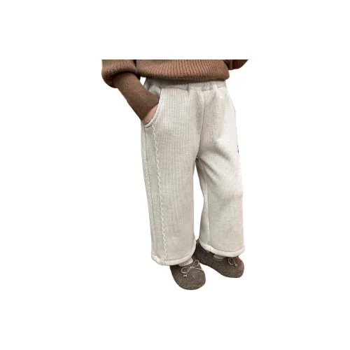 Детские Aged 3-7 лет Sweet Seedling Вязаные Тренировочные Брюки