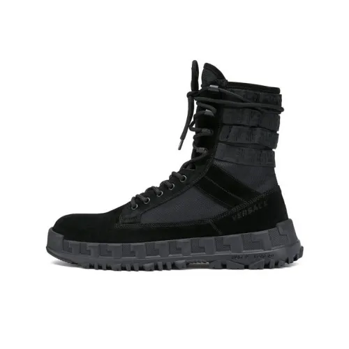 VERSACE Ботильоны Мужские Черные