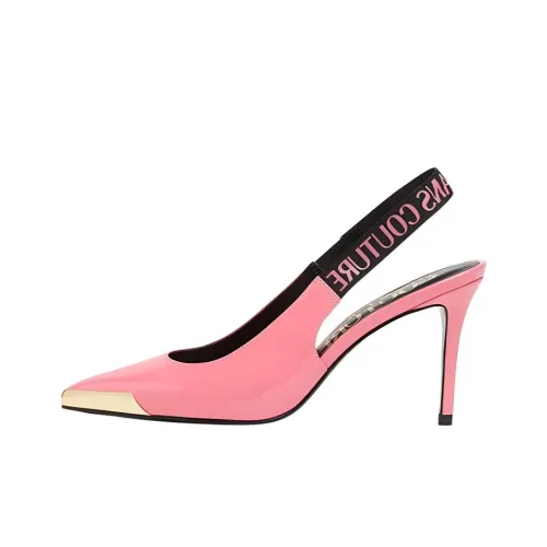 VERSACE JEANS Узкий каблук Высокие каблуки Женские Розовый