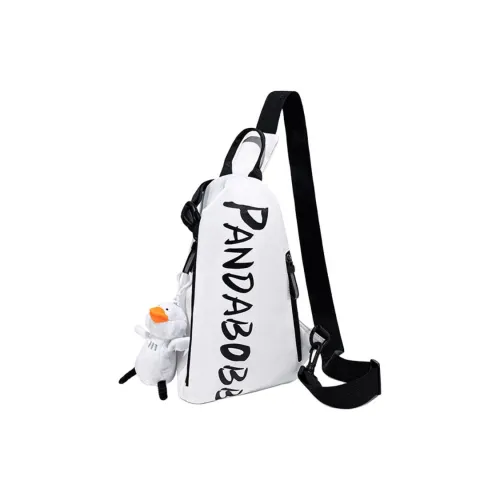 Bobby Bear Нейлон Sling Bag Standard Unisex Black White