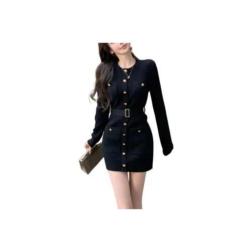 Nooidea Official Длинное платье с длинными рукавами женское