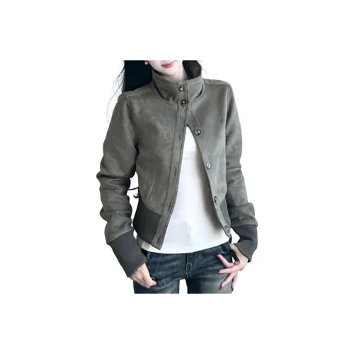 OMOIDAS Светло-зеленые Женские Куртки